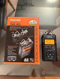 Registratore audio Tascam DR-40 con cavo XLR