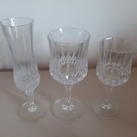 26 bicchieri in cristallo vintage