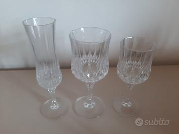 26 bicchieri in cristallo vintage