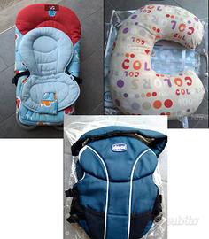 sdraietta e marsupio Chicco e cuscino allattamento