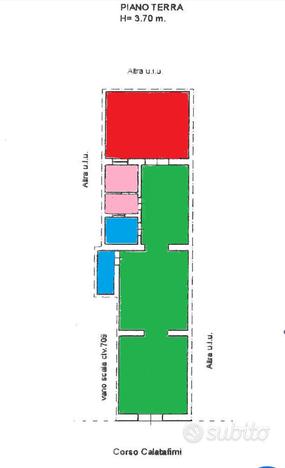 Corso Calatafimi negozio 2 locali con magazzino