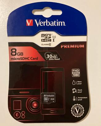 Verbatim MicroSDHC 8GB Classe 10 Premium