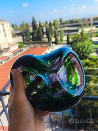 Svuotatasche posacenere Murano vetro sommerso blu