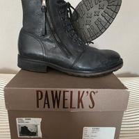 Stivali Anfibi Pawelk’s in Pelle Nera - Misura 40