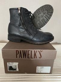Stivali Anfibi Pawelk’s in Pelle Nera - Misura 40