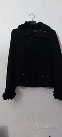 cappotto nero corto Imperial 100% lana