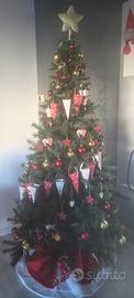 Albero di natale finto + addobbi