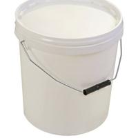 Secchi bianchi nuovi con manico e coperchio 20L