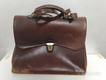 CARTELLA VINTAGE THE BRIDGE CUOIO