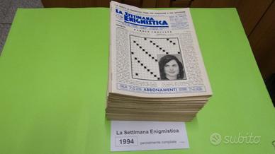 LA SETTIMANA ENIGMISTICA, anno 1994, parzialmente