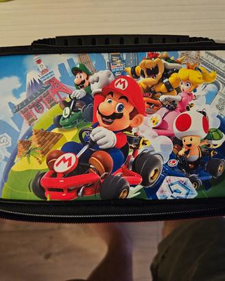 nintendo switch oled  + cover + porta console