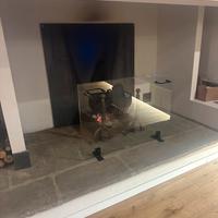 Para schizzi per camino in vetro