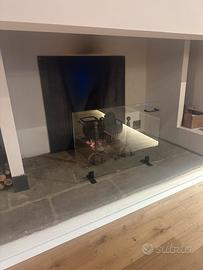 Para schizzi per camino in vetro