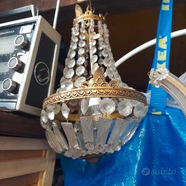 lampadario a cestello stile impero 