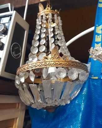 lampadario a cestello stile impero 