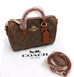 Borsa Coach Rowan Signature Marrone. Nuova 