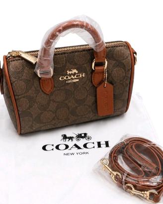 Borsa Coach Rowan Signature Marrone. Nuova 