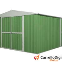 Box prefabbricato in acciaio 360x430m verde chiaro