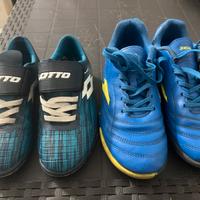 SCARPE CALCETTO SEMI NUOVE N. 32 e 36