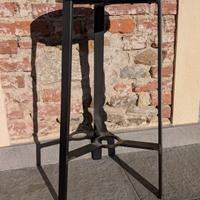 sgabello artigianale  'scudo vichingo'