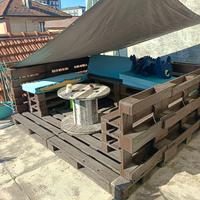 struttura panche pallet