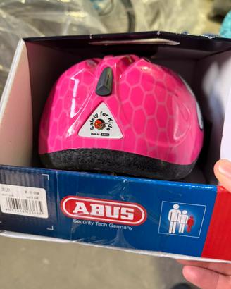 Casco bicicletta da bambina Abus rosa