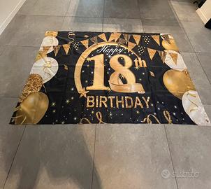 Striscione 18esimo compleanno unisex