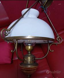 Lampadario doppia luce