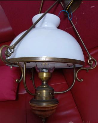 Lampadario doppia luce