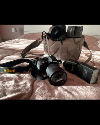 Nikon reflex macchina fotografica obiettivo flash