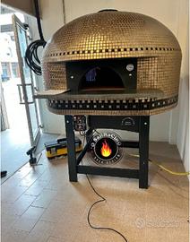 Forno Pizza Napoletano. in mosaico. legna o gas