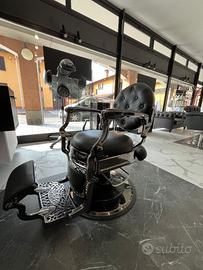 poltrona barber vintage reclinabile
