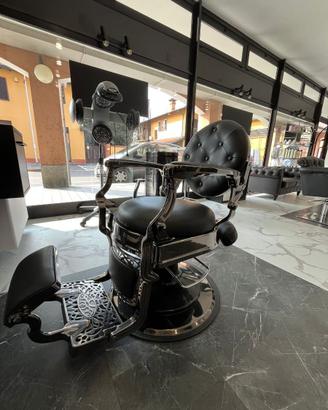 poltrona barber vintage reclinabile