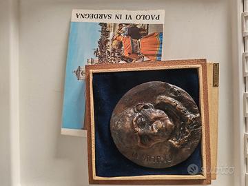 Franco D'Aspro rara placca medaglia bronzo  