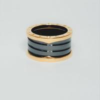 Anello oro rosa e ceramica nera B ZERO1 BVLGARI