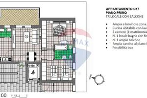 TRILOCALE PRIMO PIANO CON BOX SINGOLO