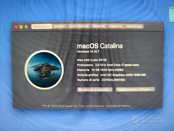 Mac mini Intel core i7 quad core