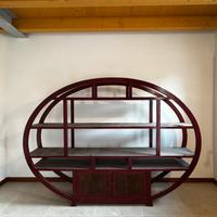 Libreria etnica legno e bambù