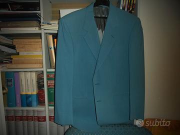 giacca uomo azzurra cotone