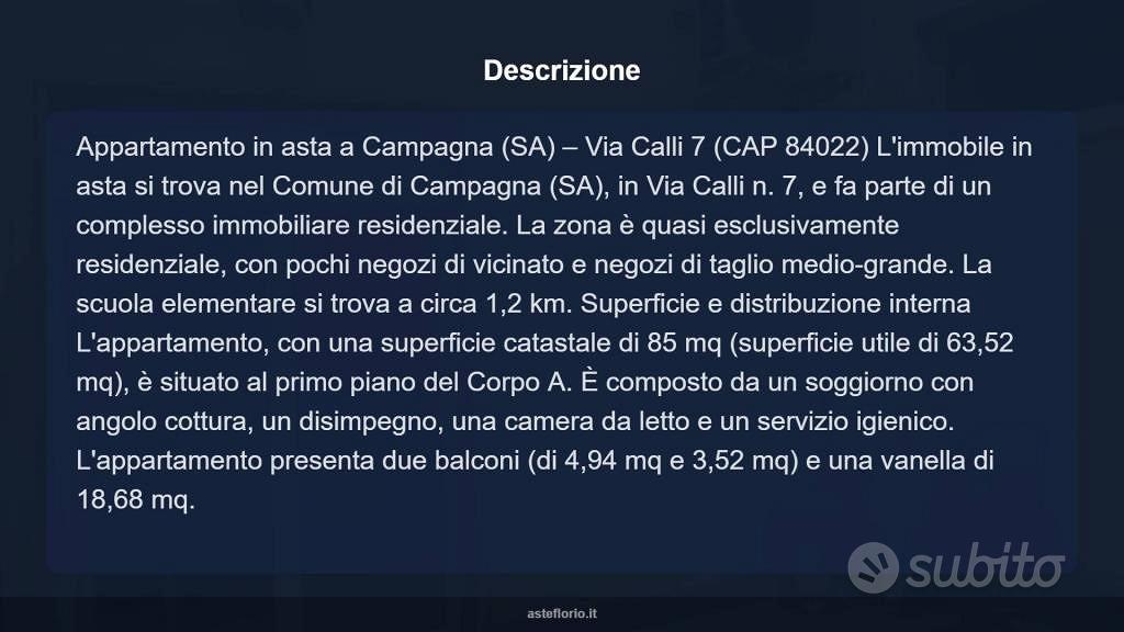 Appartamento – SA - Altro
