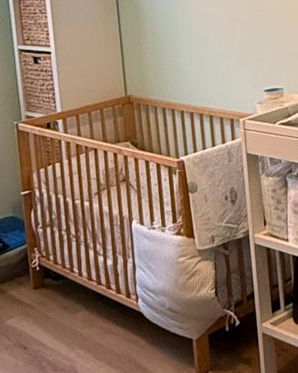 Lettino bambino Ikea Gulliver + materasso Giordani
