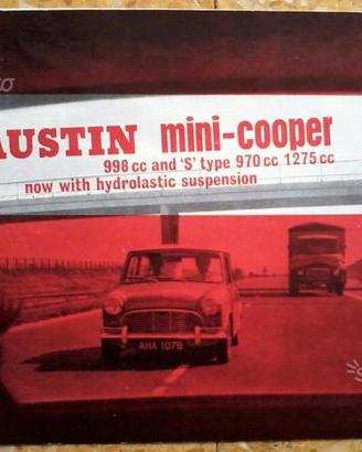 Dépliant Austin Mini Cooper S 970 e 1275