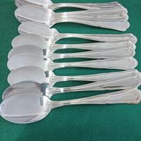 cucchiai da gourmet vintage argento