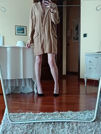 Blazer color cammello oversize Mango 