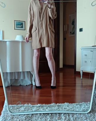 Blazer color cammello oversize Mango 