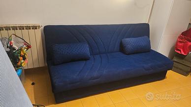 Divano letto blu