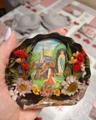 immagine vintage Madonna di Lourdes 