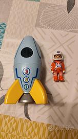Playmobil 1 2 3 razzo con astronauta mod. 70186