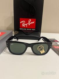 Ray-Ban Mega Wayfarer Nero occhiali da sole nuovi