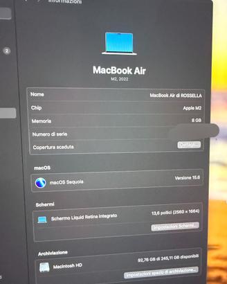 MacBook air m2 2022